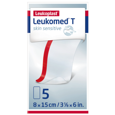 Leukomed T skin sensitive, sterile transparent film dressing 15.0 cm x 8.0 cm