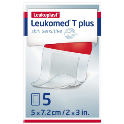 Leukomed T plus skin sensitive, sterile transparent dressing, WA 7.2 cm x 5.0 cm