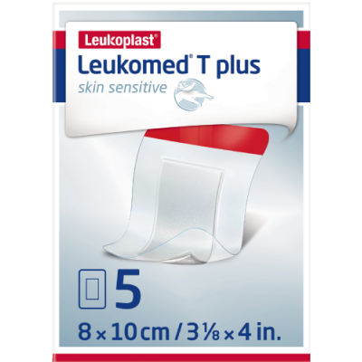 Leukomed T plus skin sensitive, steriler Transparentverband, WA 10,0 cm x 8,0 cm