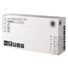 care & serve® - PREMIUM | wiroBALANCE PF | Vinyl Gloves | transparent | XL powder-free