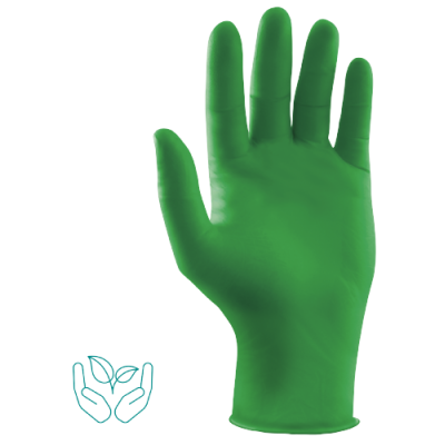 Nature Gloves, Nitril-Untersuchungshandschuh S, puderfrei,grün