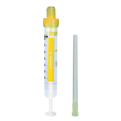 Urin-Monovette®8,5ml, Kunststoffetiketten, transparent