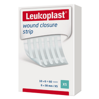 Leukoplast wound closure strip 6x38mm, 10x6 strips, sterile