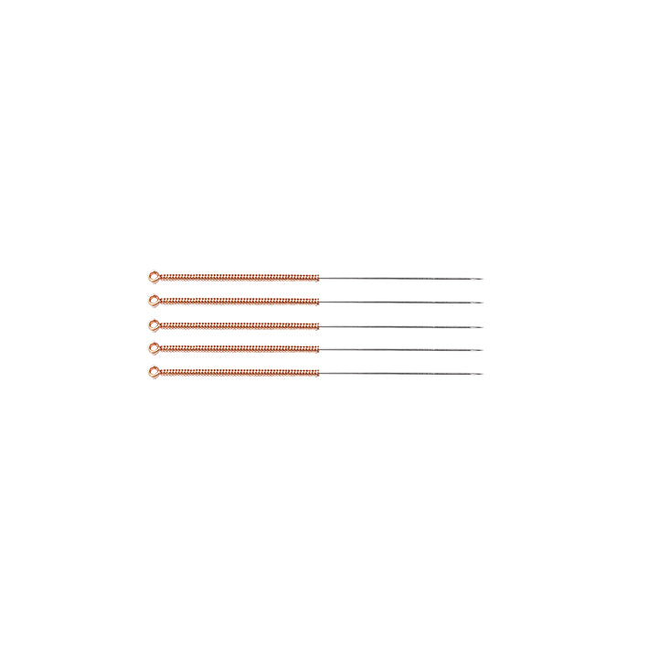 TeWa Acupuncture Needles, CB-Type 0.20x15mm, sterile, without Guide Tube, Copper Coil Handle