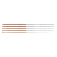 TeWa Acupuncture Needles, CB-Type 0.25x40mm, sterile, without Guide Tube, Copper Coil Handle