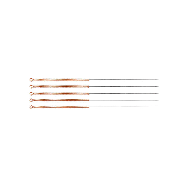 TeWa Acupuncture Needles, CB-Type 0.30x30mm, sterile, without Guide Tube, Copper Coil Handle