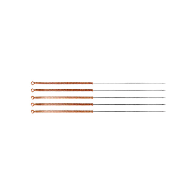 TeWa Acupuncture Needles, CB-Type 0.30x30mm, sterile, without Guide Tube, Copper Coil Handle