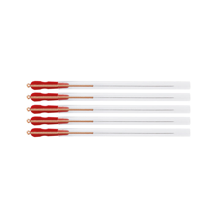 TeWa Acupuncture Needles, CJ-Type 0.16x30mm, sterile, with Guide Tube, Copper Coil Handle