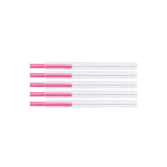 TeWa Acupuncture Needles, PJ-Type, red, 0.16x30mm, sterile, with Guide Tube, Plastic Handle