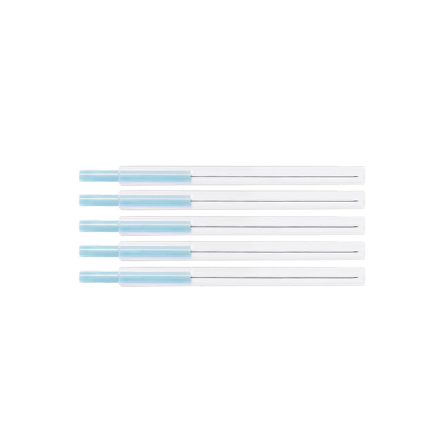 TeWa Acupuncture Needles, PJ-Type, blue, 0.20x30mm, sterile, with Guide Tube, Plastic Handle