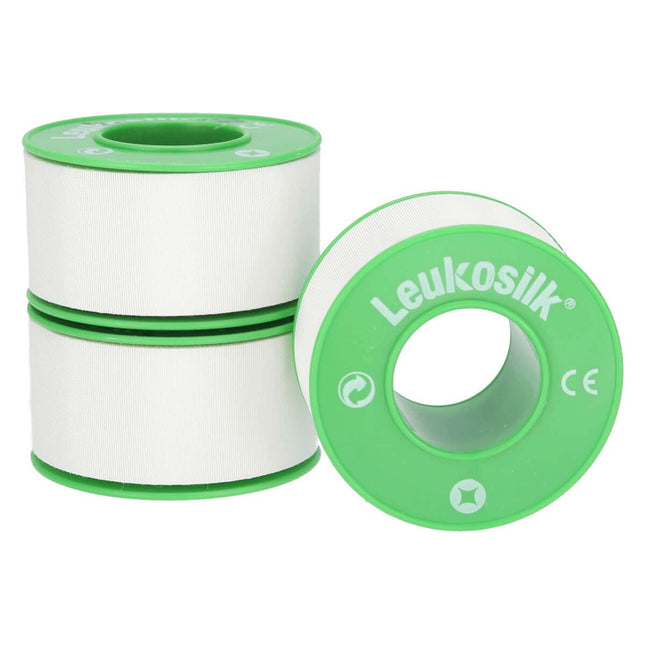 Leukosilk 2.50cmx9.2m, on Plastic Core