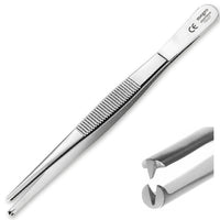 Chirurgische Pinzette schmal 1x2 Zaehne 14.5cm
