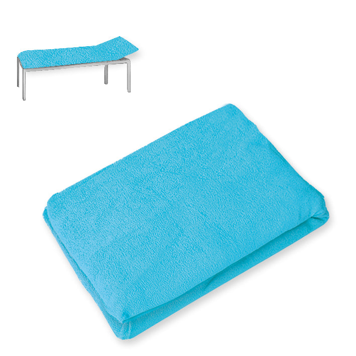 Liegenbezug Frottee türkisblau 80x200cm