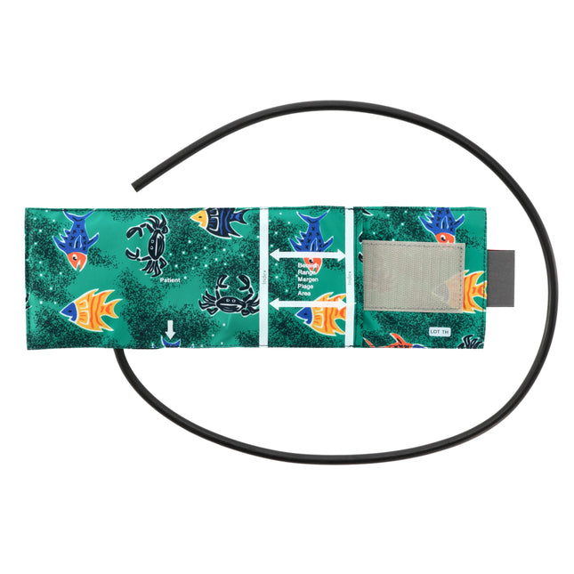 Klettmanschette f. Kinder 10x34cm, 1-Schlauch, bunt