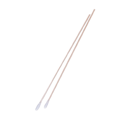 Wooden cotton swabs, sterile, individually wrapped, L=15cm, swab Ø4.5mm