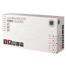 care & serve® - PREMIUM | wiroBALANCE PF | Vinyl Gloves | transparent | S powder-free