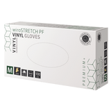 care & serve® - PREMIUM+ | wiroSTRETCH PF | Vinyl Handschuhe | creme | M puderfrei