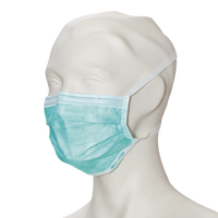 care & serve PREMIUM wiroCARE TIE Medizinische PP Gesichtsmasken Typ II, grün, 3-lagig
