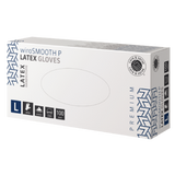 wiroSMOOTH P, Latex Gloves, white, L powdered