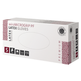 wiroMICROGRIP PF, Latex Gloves, white, S powder-free