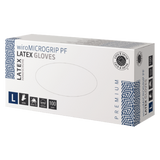 wiroMICROGRIP PF, Latex Gloves, white, L powder-free