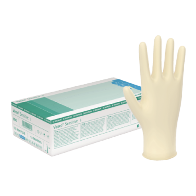 Vasco Natural Latex Examination Gloves, Powder-Free, Non-Sterile, Extra Large