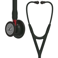 3M Littmann Cardiology IV™ Stethoskop, Black Edition, schwarz, blauer Schlauchanschluss