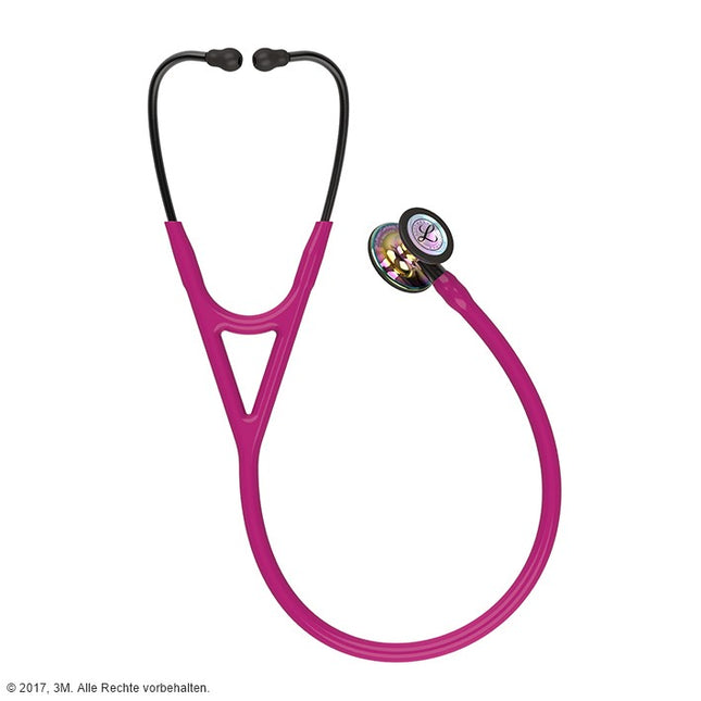 3M Littmann Cardiology IV™ Stethoskop, Regenbogen Edition hochglanzpoliert, himbeerrot