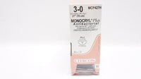 Nahtmaterial Ethicon Monocryl Plus ungef. Monofil TS, USP 3/0, Fadenlänge 70cm