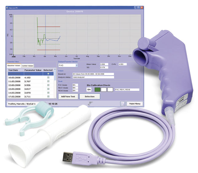Easy On-PC Diagnostic Spirometer, komplett