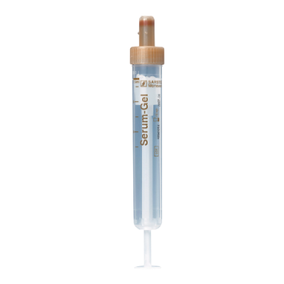 S-Monovette 7.5 ml, 92 x 15 mm, Serum-Gel Brown, Standard Pressure, Sterile