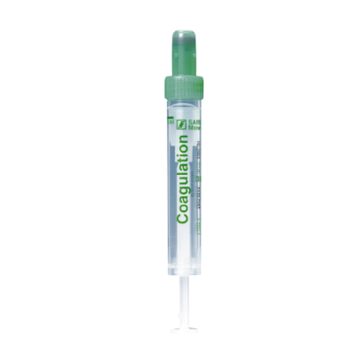 S-Monovette 3 ml, 66 x 11 mm, Coagulation Citrate 3:1:3, Standard Pressure, Sterile