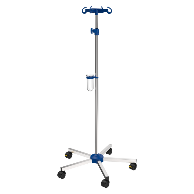 IV Pole - Chrome-Plated Individual Packaging u. IMBUS, mit Plastic Bottle Cross #I1N41121 / 229030