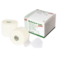 Mollelast haft latexfrei, weiß, 6cmx20m