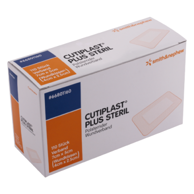 Cutiplast Plus steril 7x5cm (110 Stück)