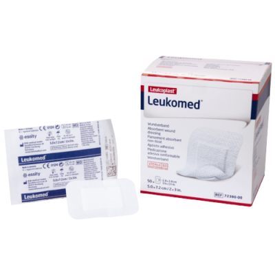 Leukomed 8x10cm, Wundauflage 4x6cm, steril