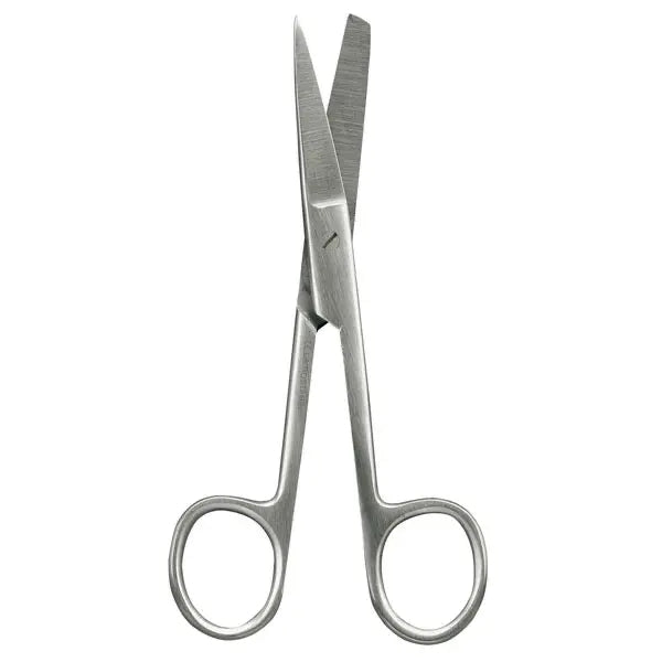 Chirurgische Schere gebogen sp./st., 14,5cm