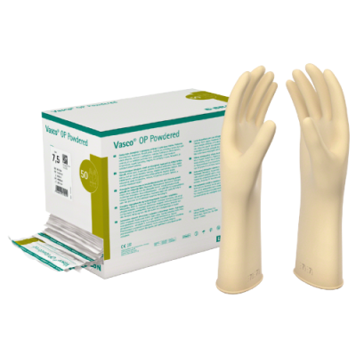 Latex-OP-Handschuhe VASCO OP POWDERED, gepudert, Gr. 7½