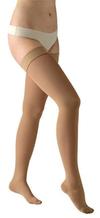 Avicenum PHLEBO 360 Schenkelstrümpfe Natur Noppenhaftband geschlossene Zehenspitze
