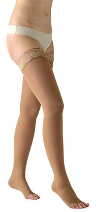 Avicenum PHLEBO 360 Schenkelstrümpfe Lace Natur Seitenansicht