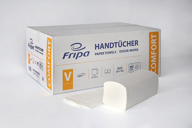 Papierhandtücher fripa 25x33cm, 1lg., grün, C-Falzung