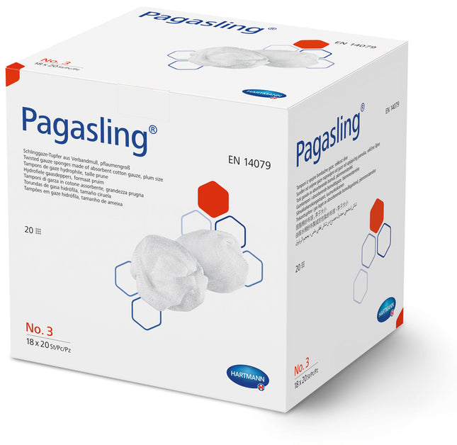 Pagasling Sling Gauze Swab sterile, plum size Gr. 3