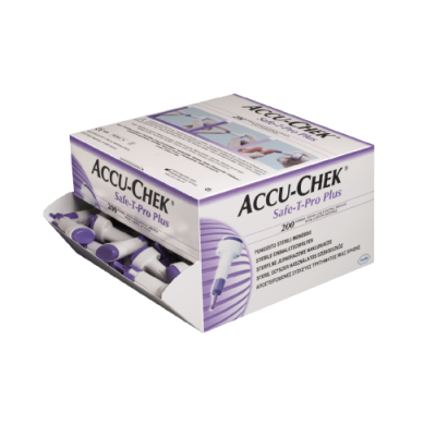 Accu-Chek Safe-T-Pro Plus, sterile Einmalstechhilfe, mit drei wählbaren Stechtiefen