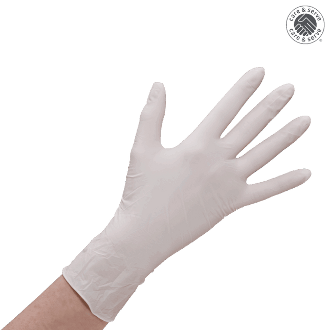 wiroSMOOTH P, Latex Handschuhe, weiß, L gepudert