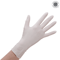 wiroSMOOTH P, Latex Handschuhe, weiß, S gepudert
