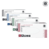 wiroMICROGRIP PF, Latex Gloves, white, L powder-free