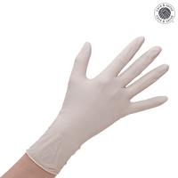 wiroMICROGRIP PF, Latex Gloves, white, L powder-free