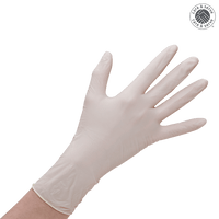 wiroMICROGRIP PF, Latex Gloves, white, M, powder-free