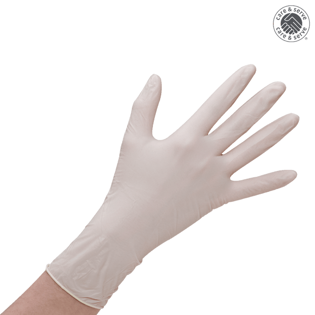 wiroMICROGRIP PF, Latex Handschuhe, weiß, M puderfrei