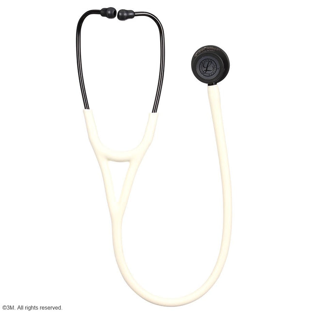 3M Littmann Cardiology IV™ Stethoskop, schwarzes Bruststück, Satin-Schlauch Alabaster